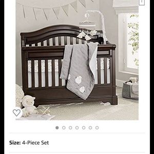 Crib  Comforter four sheets bedding set- sheep